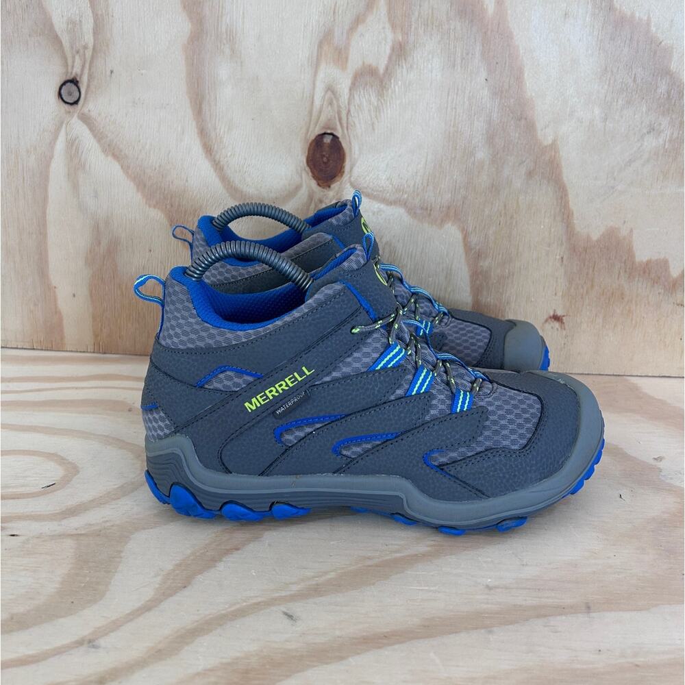 Merrell - Chameleon Access - Boots - Gray/Blue - Big Kids - 5M - MK262305